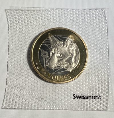 S&S Numismatic世界钱币-拍卖第48期 - 瑞士2021年 狐狸 10法郎双色纪念币