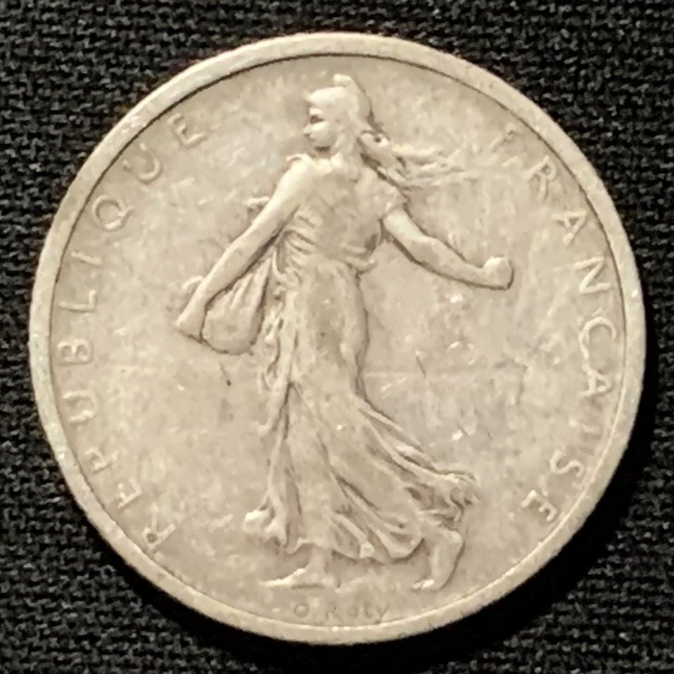 紫瑗钱币——第244期拍卖 法国 1898年 播种女神 1法郎 5克 0.835银
