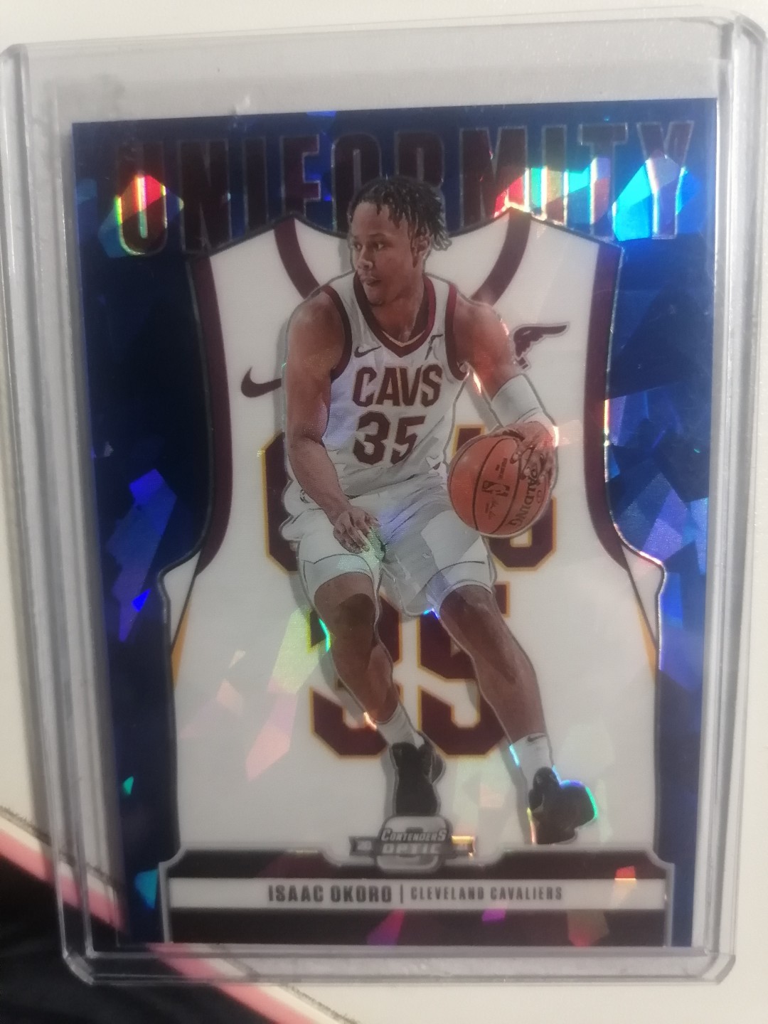 NBA球星卡专场 2021-22  PANINI  球票OP   BASKETBALL 奥科罗 小背心 蓝碎冰