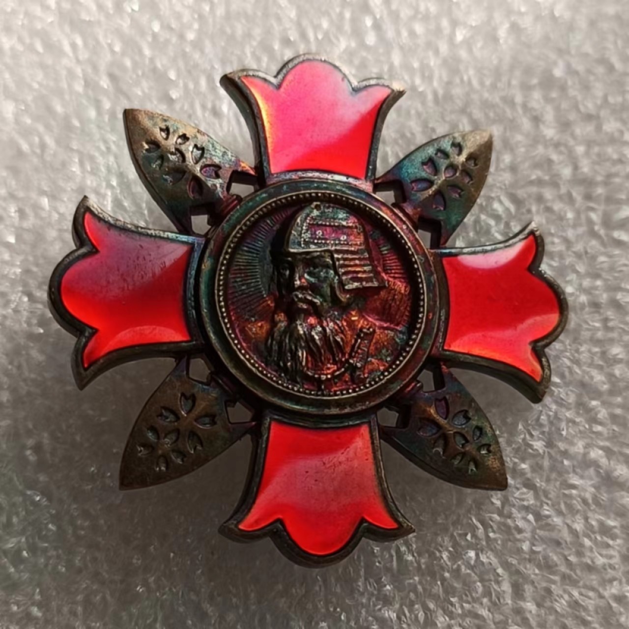 瓶子🏺第69期拍卖会 日本战时战伤伤夷银质奖章（完美珐琅五彩）