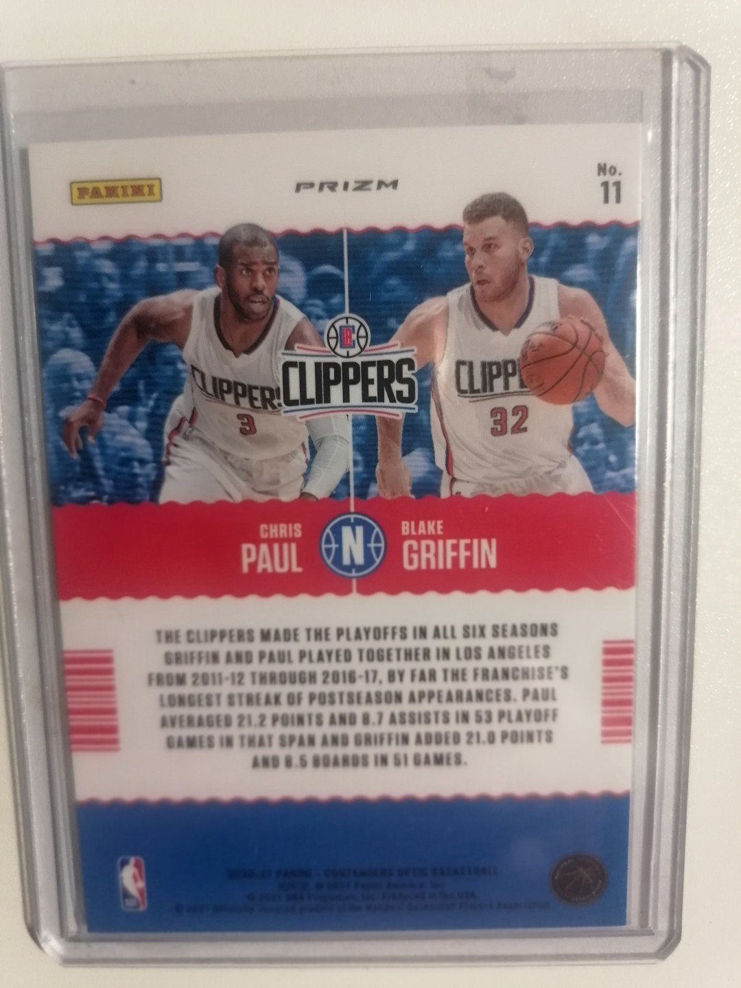 球星卡专场 2021-22PANINI  球票OP   BASKETBALL  Pick roll 保罗 格里芬  空接之城 双人特卡