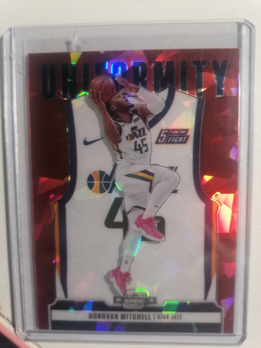 NBA球星卡专场 2021-22  PANINI  球票OP  BASKETBALL  米切尔 小背心 红碎冰