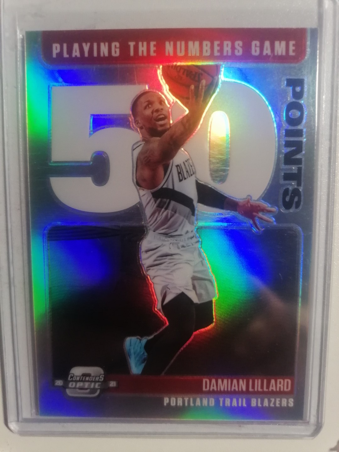 球星卡专场 2021-22  PANINI  球票OP   BASKETBALL  表哥 利拉德 50分特卡