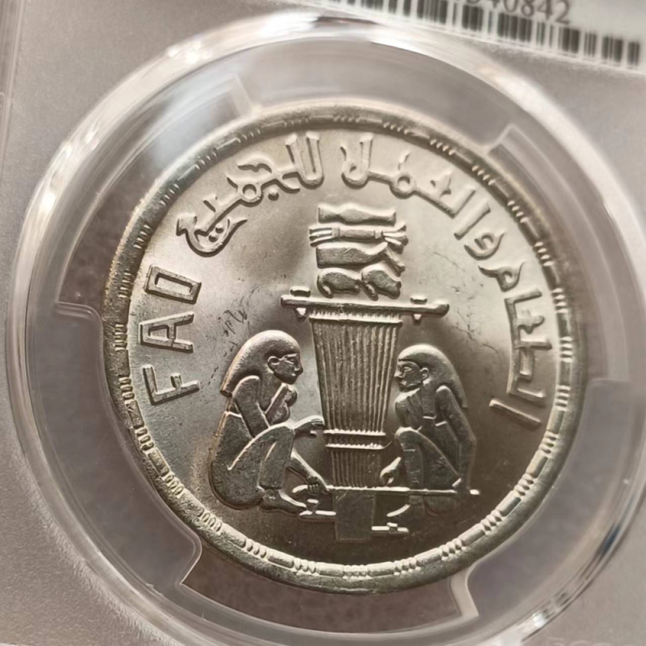 瓶子🏺第69期拍卖会 埃及1981年1镑纪念银币MS64