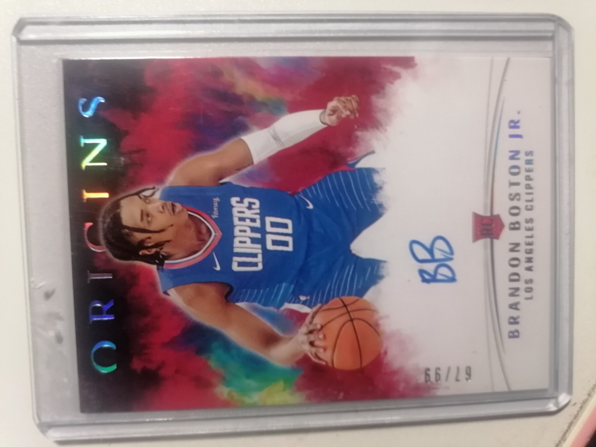 球星卡专场 2021-22  PANINI  起源   BASKETBALL  快船新秀 宝宝签 67／99编