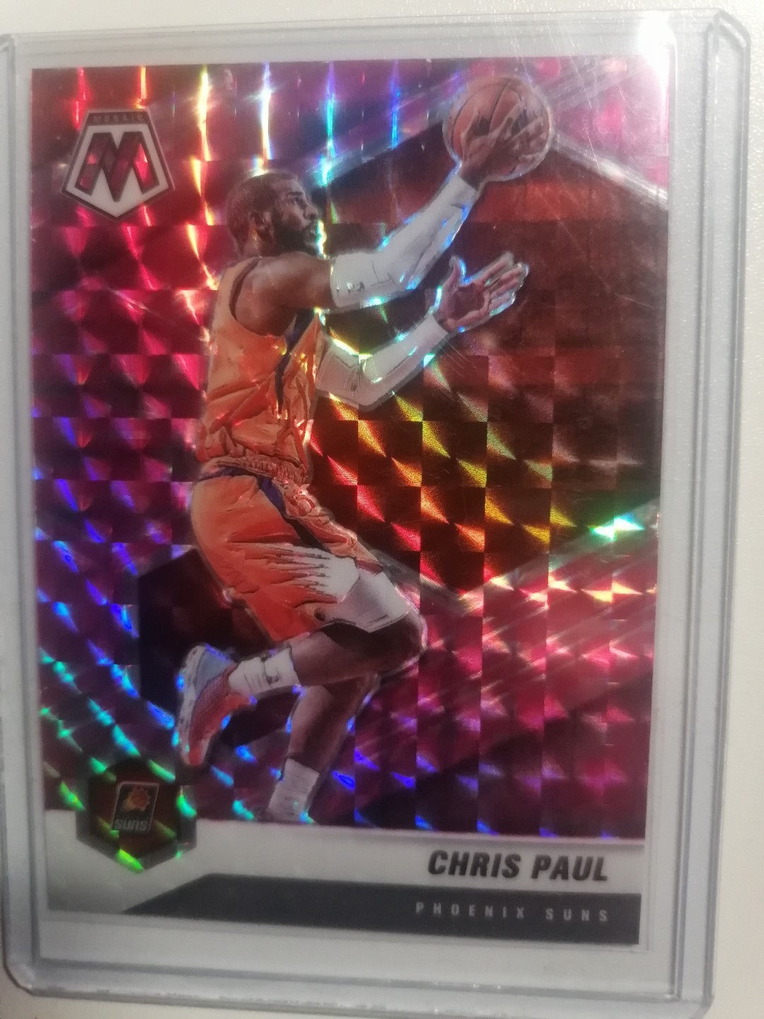 球星卡专场 2021-22 PANINI 马赛克 BASKETBALL  保罗 粉折