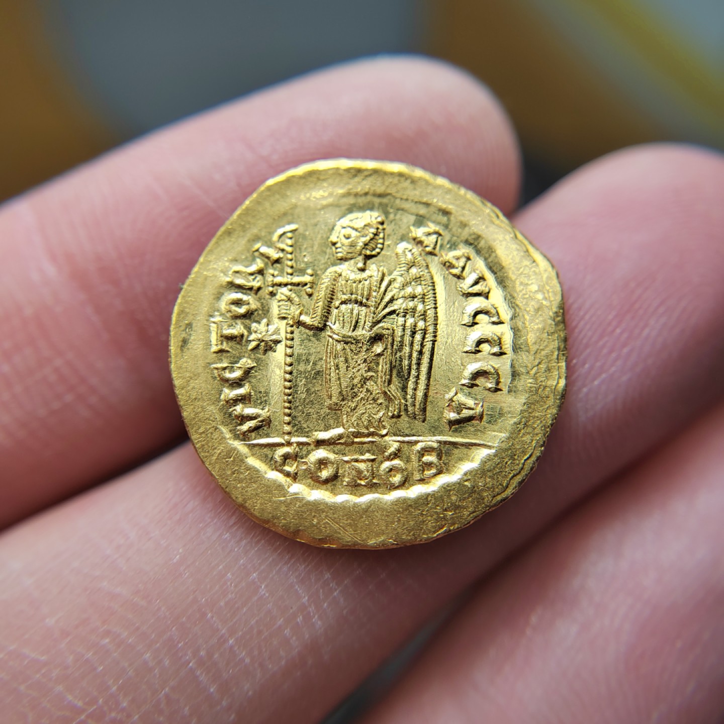 王之爱好～西方古币 拜占庭查士丁一世金币