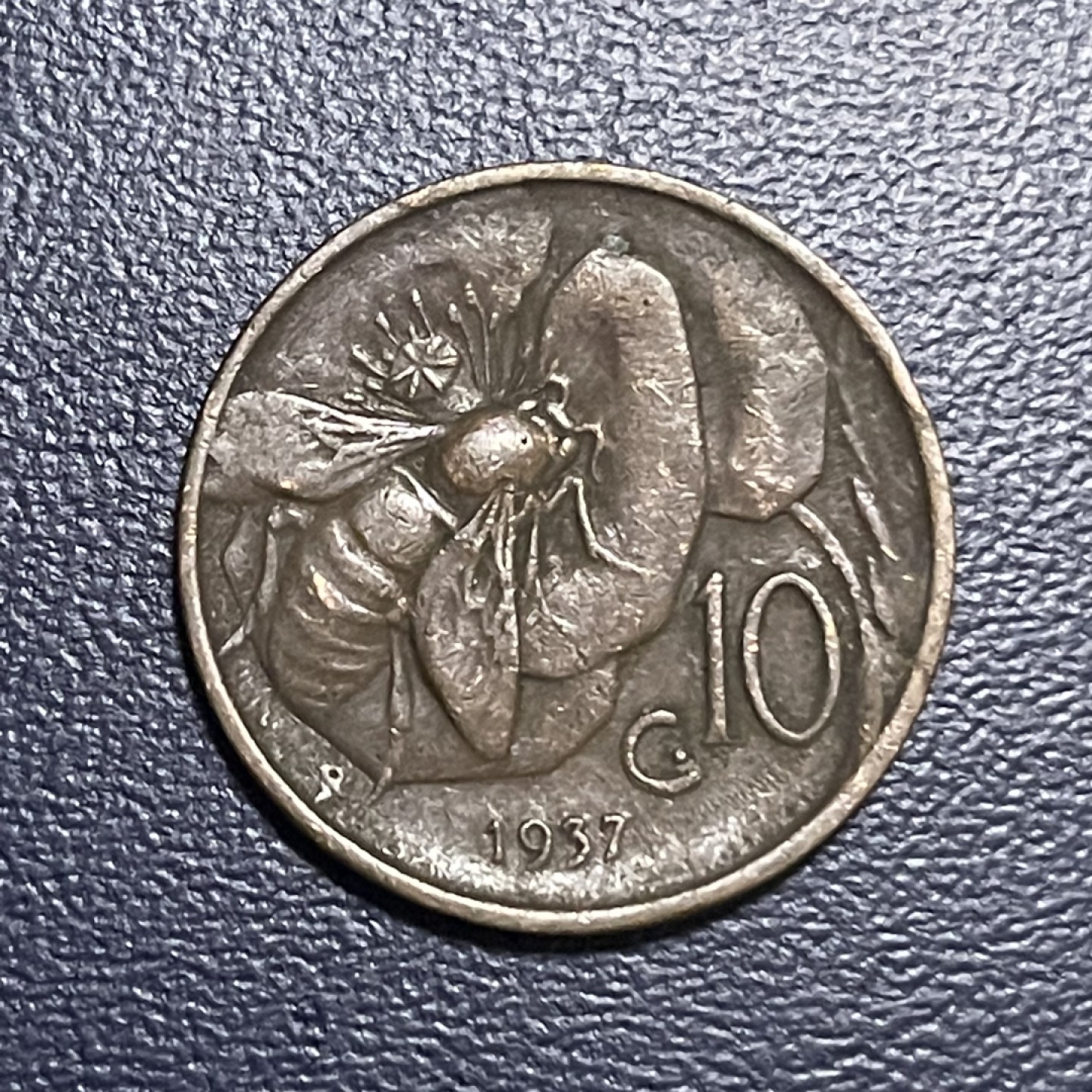 外国硬币0元起拍（40） 1937意大利10分