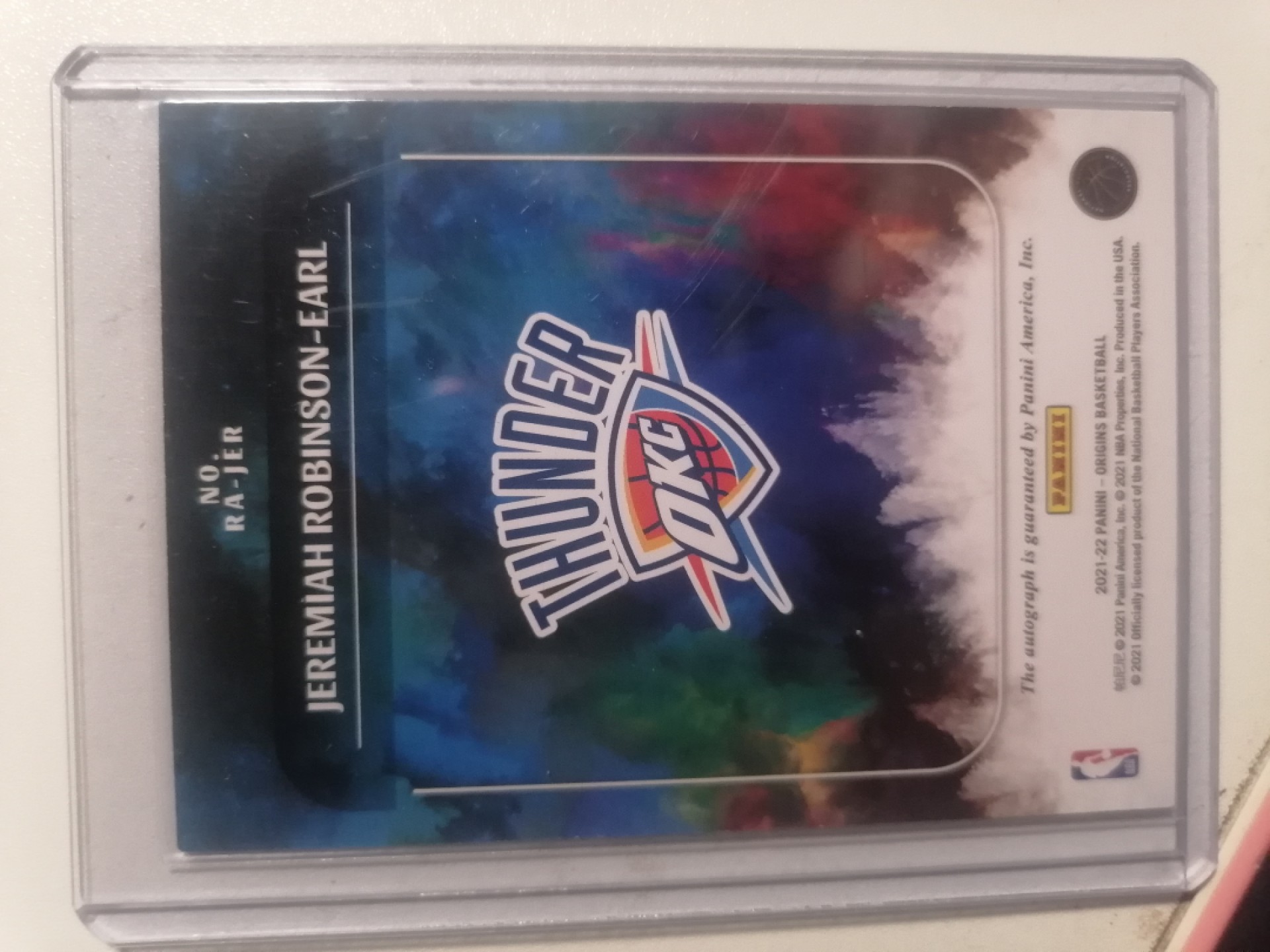 球星卡专场 2021-22   PANINI  起源  BASKETBALL   罗宾逊厄尔签字 27／35编