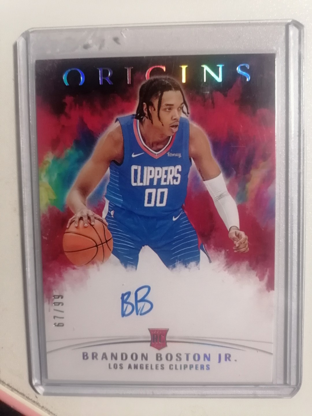 球星卡专场 2021-22  PANINI  起源   BASKETBALL  快船新秀 宝宝签 67／99编