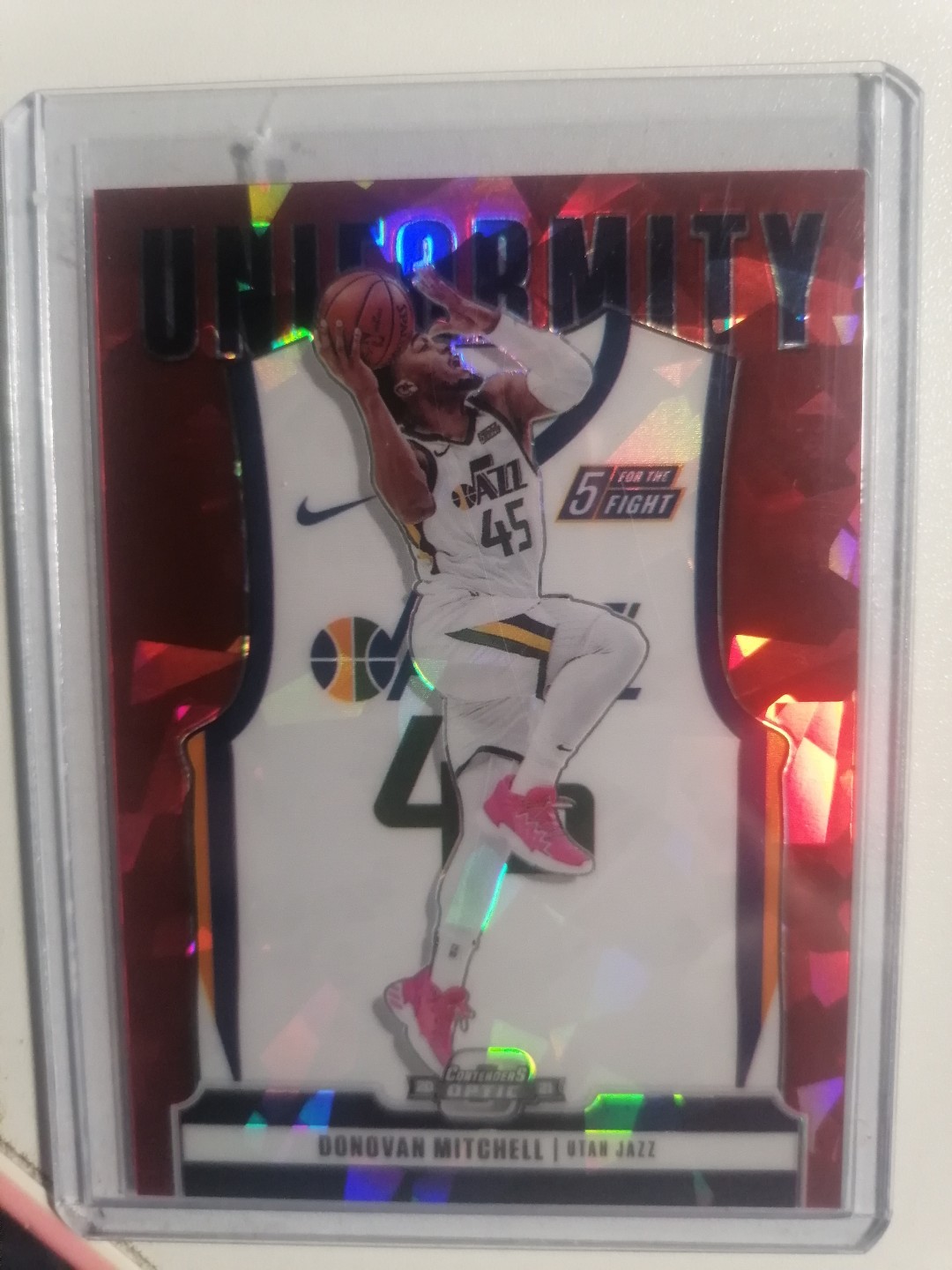 NBA球星卡专场 2021-22  PANINI  球票OP  BASKETBALL  米切尔 小背心 红碎冰