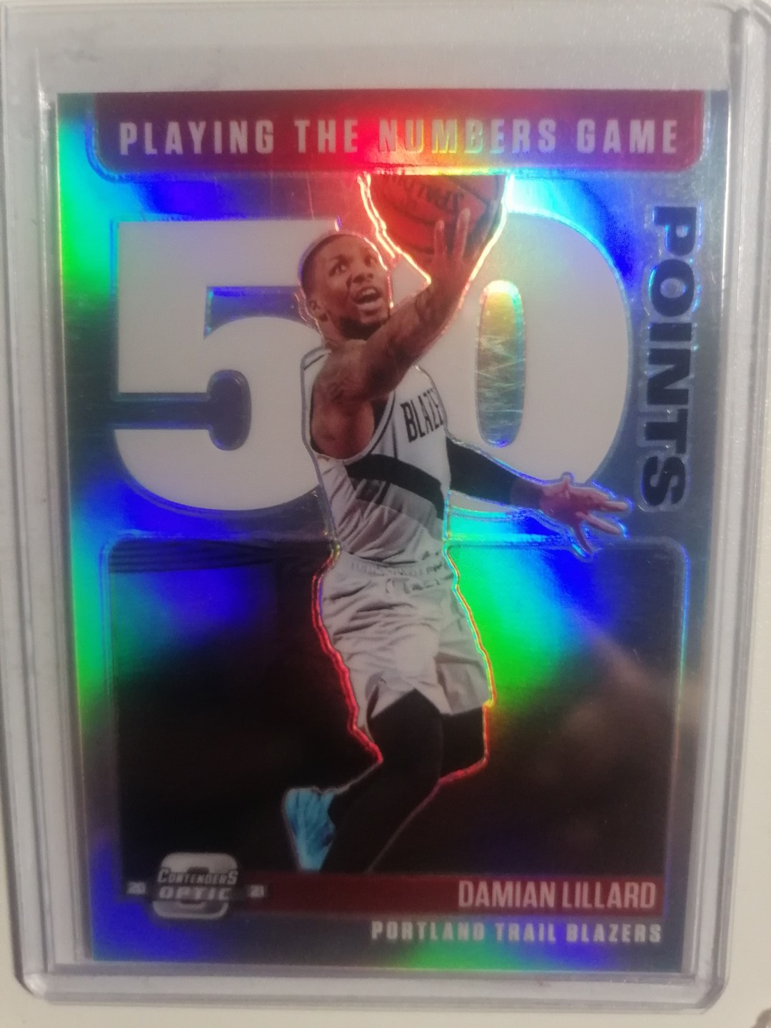 球星卡专场 2021-22  PANINI  球票OP   BASKETBALL  表哥 利拉德 50分特卡