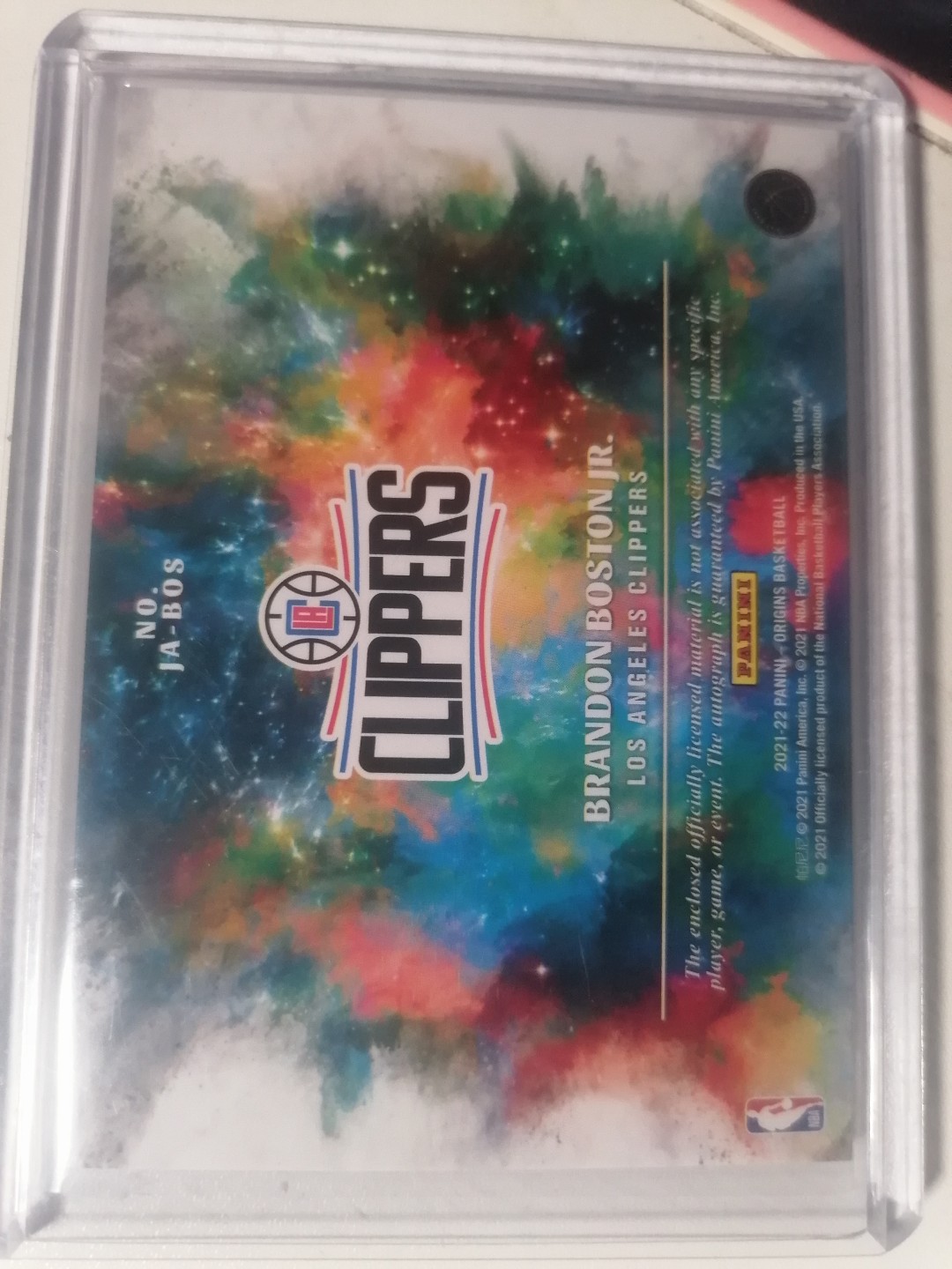 球星卡专场 2021-22  PANINI   起源  BASKETBALL  新秀 快船新秀 布莱顿 波士顿 签字物料 