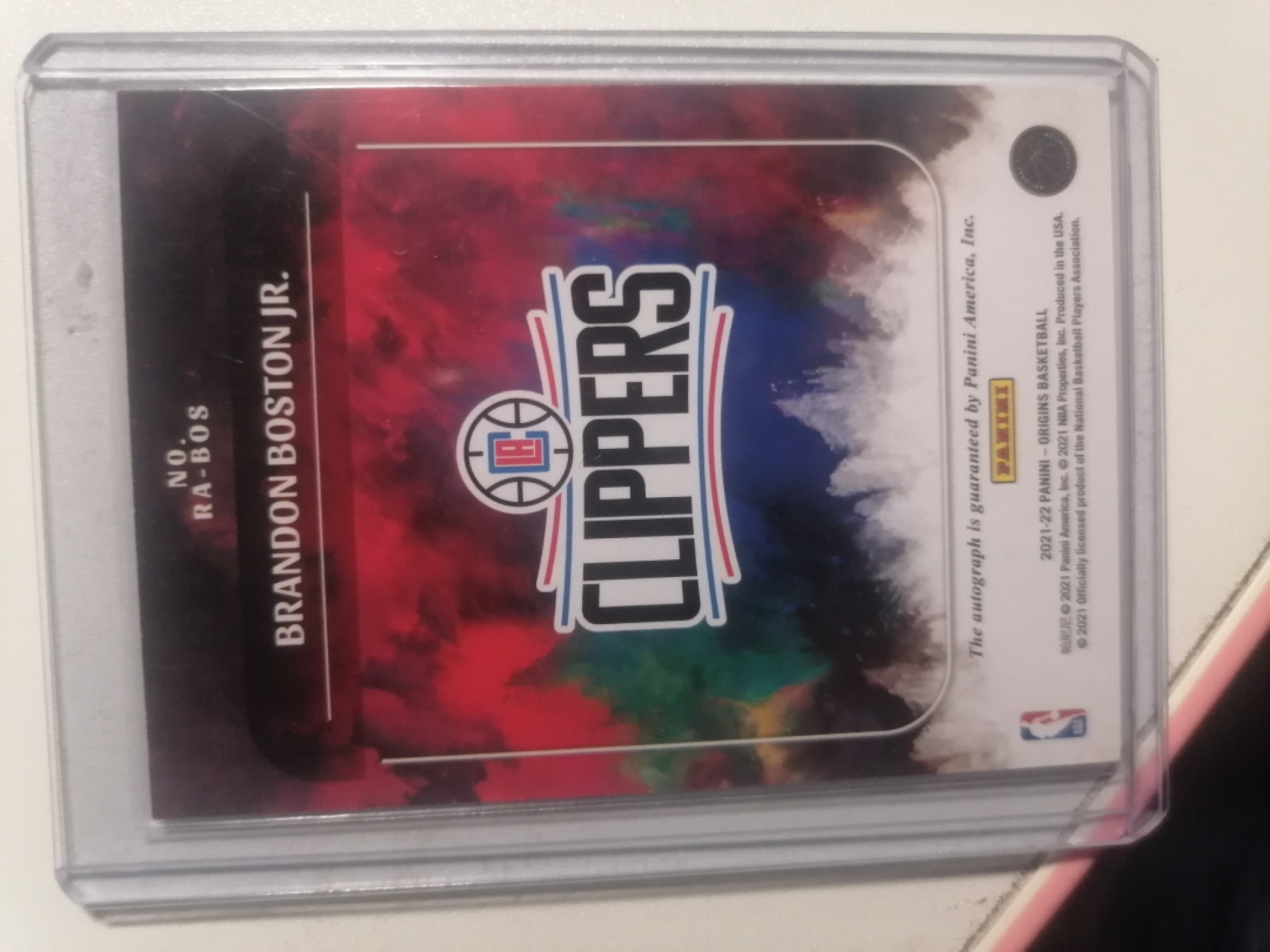 球星卡专场 2021-22  PANINI  起源   BASKETBALL  快船新秀 宝宝签 67／99编