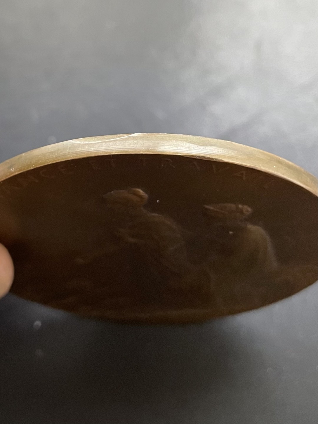 欧洲章牌-拍卖第13场 O.Roty～1900年法兰西银行百年纪念原盒大铜章
