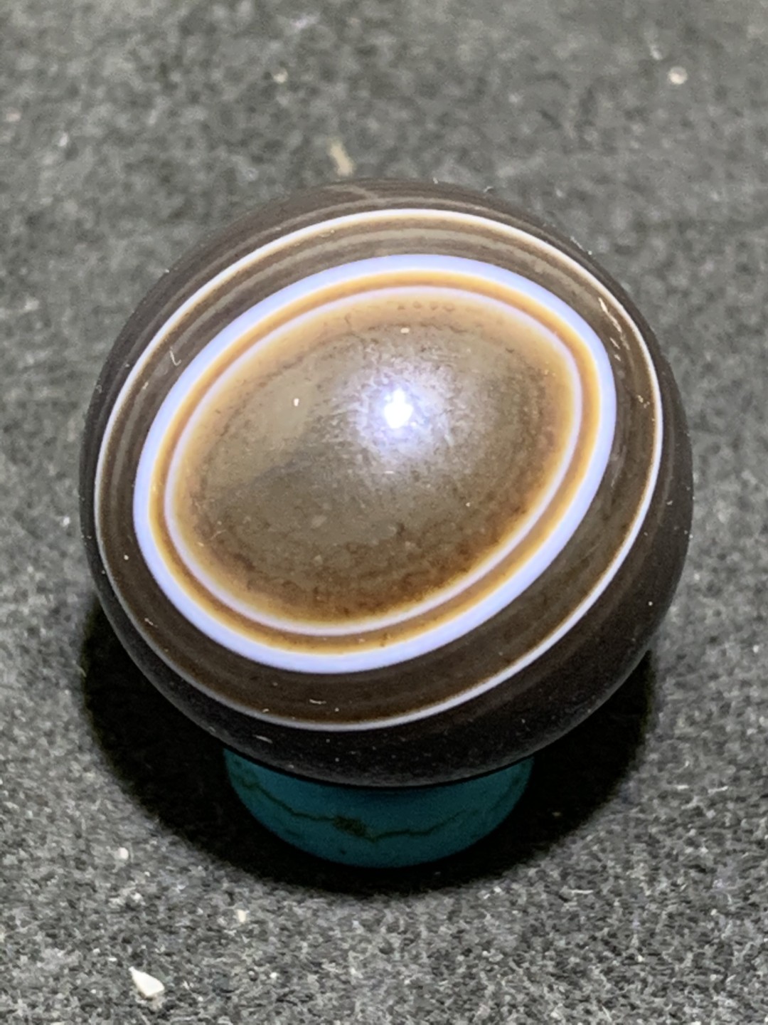 精美天眼缠丝玛瑙2.2大圆珠一颗