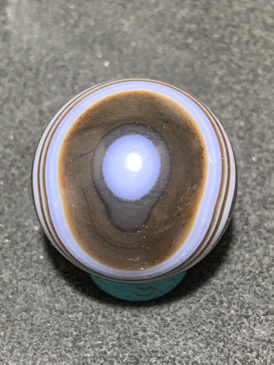 精美天眼缠丝玛瑙2.2大圆珠一颗