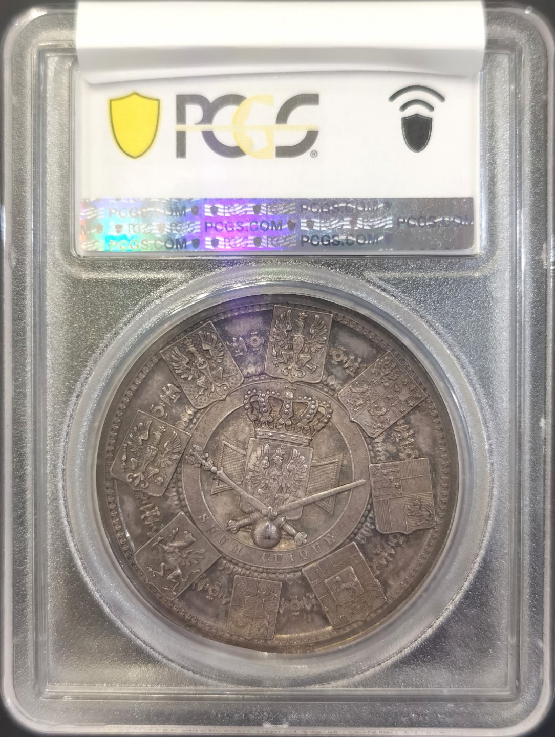 博洋堂世界钱币拍卖第008期（全场包邮） PCGS SP58 德国1840年威廉四世登基银章，PC第三名