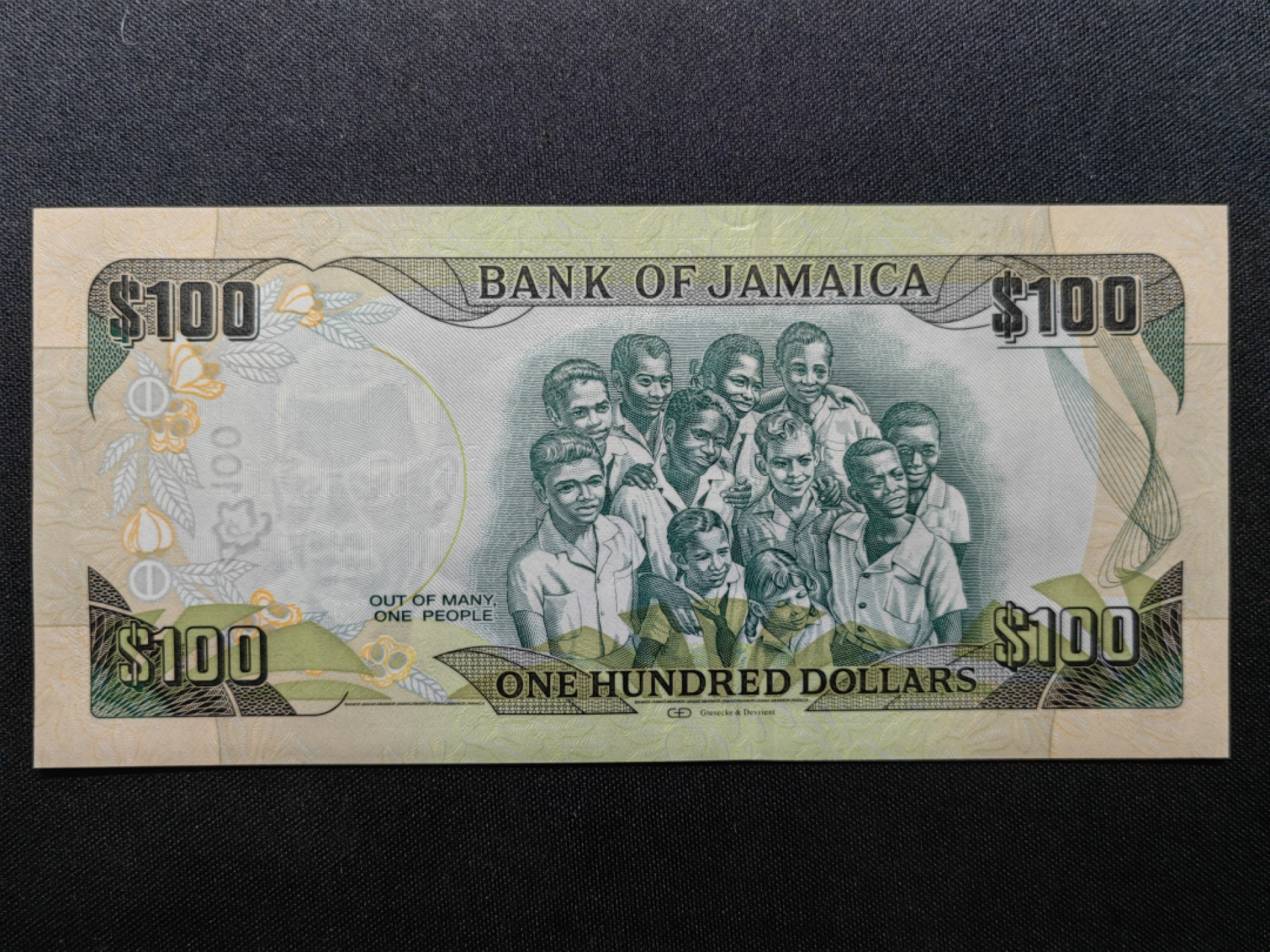 第②场-外国精品纸钞 全新UNC 牙买加 100元纪念钞