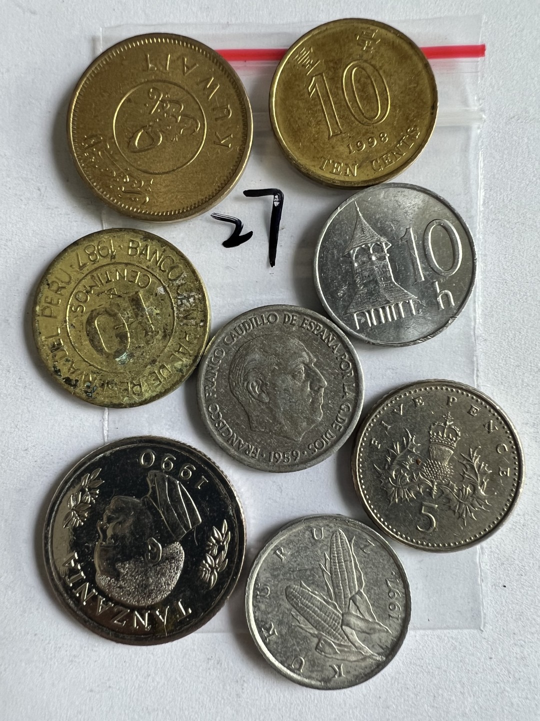 泡泡堂第171期  世界硬币邮票专场（无押金，无佣金，捡漏，全场20包邮，偏远地区除外） 硬币一袋27