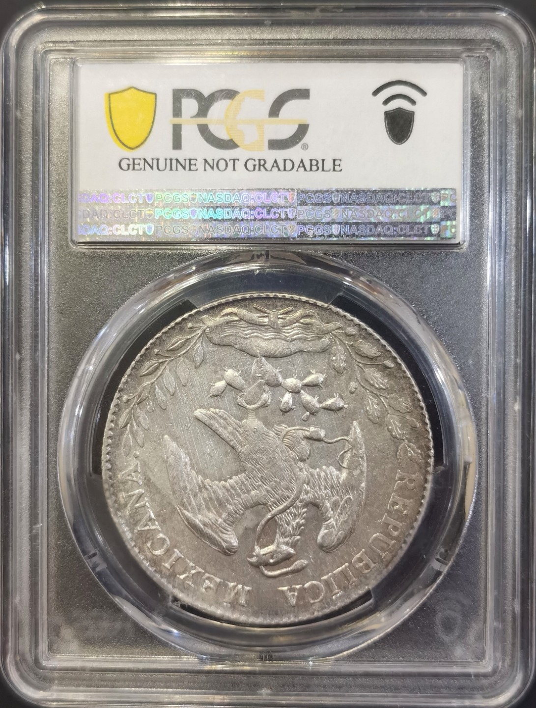 博洋堂世界钱币拍卖第008期（全场包邮） PCGS AU 墨西哥1893年MO AM花边鹰洋8R