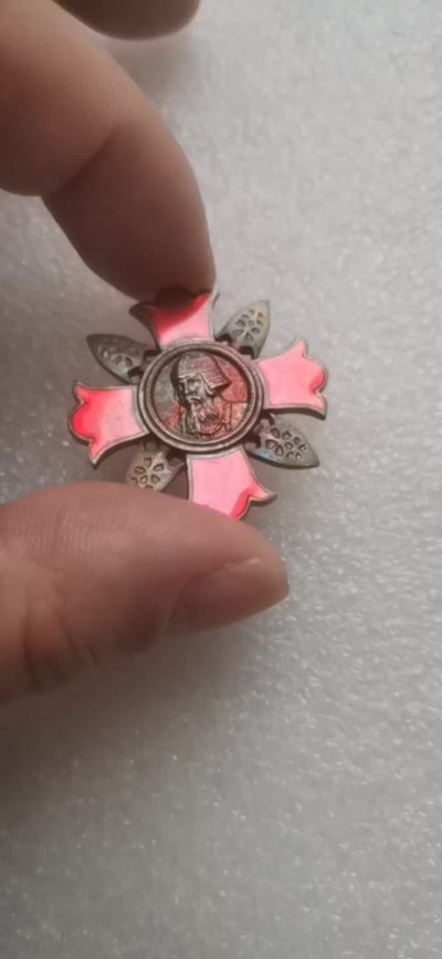 瓶子🏺第69期拍卖会 日本战时战伤伤夷银质奖章（完美珐琅五彩）