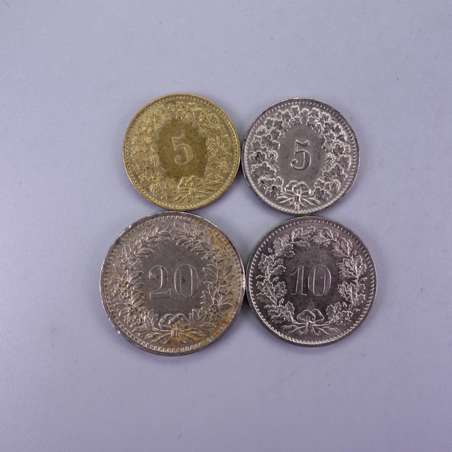 天业钱币散币拍卖第6次专场 全场5元起拍 瑞士4枚（一枚1939）