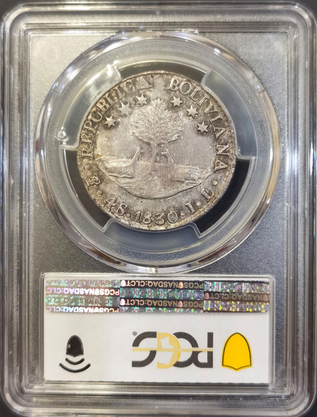 博洋堂世界钱币拍卖第008期（全场包邮） PCGS MS63 玻利维亚1830年4S银币，名家旧藏，半圆少见高分，PC第二名