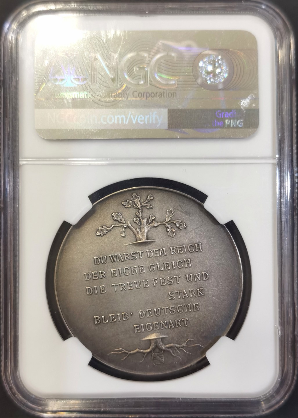 博洋堂世界钱币拍卖第008期（全场包邮） NGC MS63 德国1897年威廉一世诞辰100周年纪念银章，NGC唯一评级