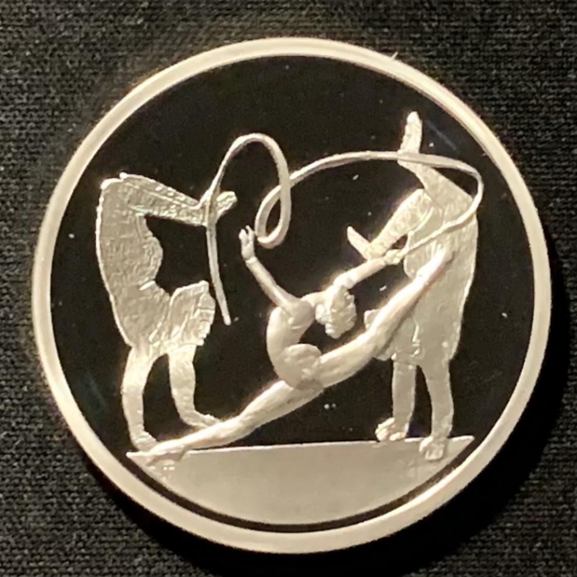 紫瑗钱币——第268期拍卖 希腊 2003年 雅典奥运会 艺术体操 10欧元 34克 0.925银 精制