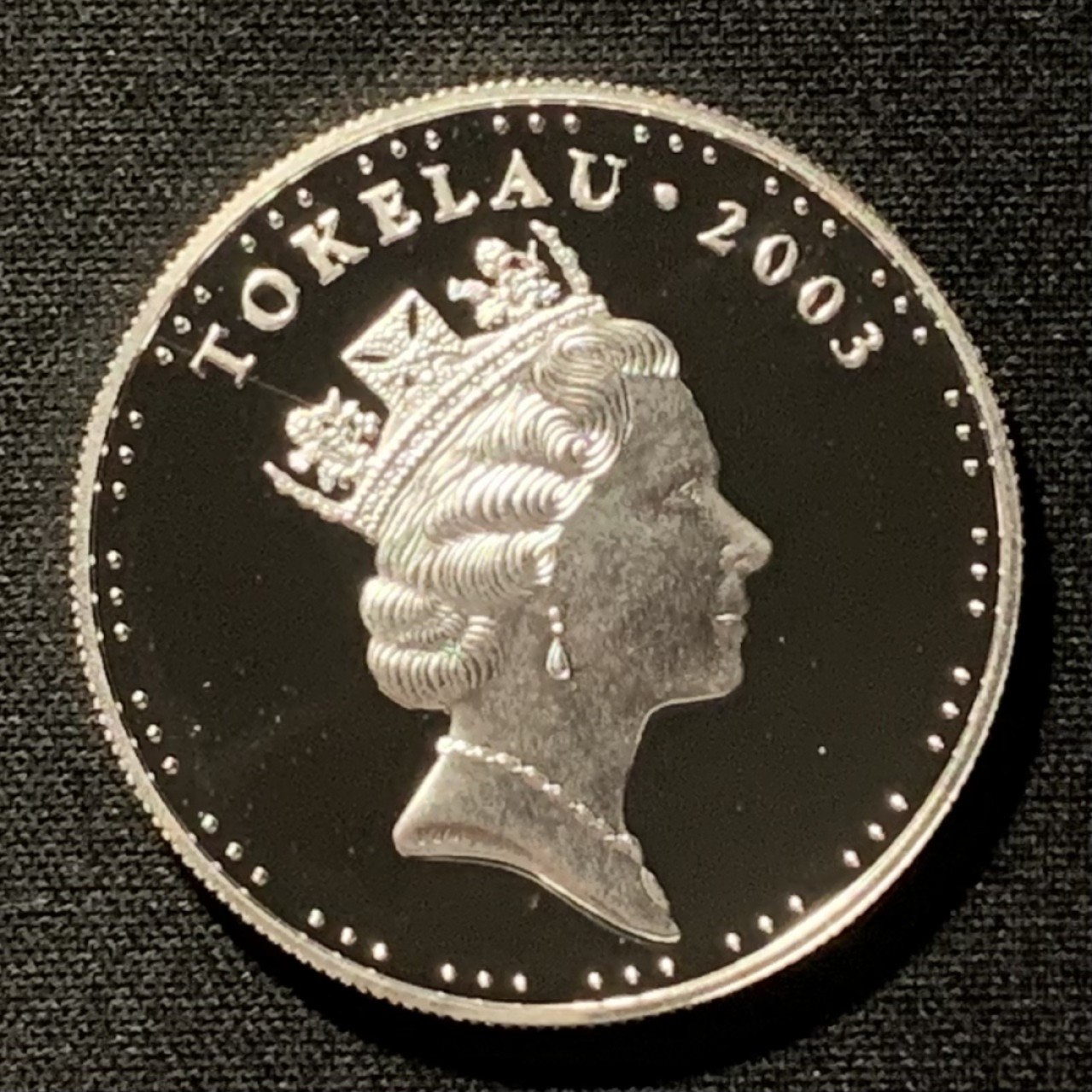 紫瑗钱币——第268期拍卖 托克劳 2003年 雅典奥运会 长跑自行车游泳 5塔拉 31.47克 0.925银 精制