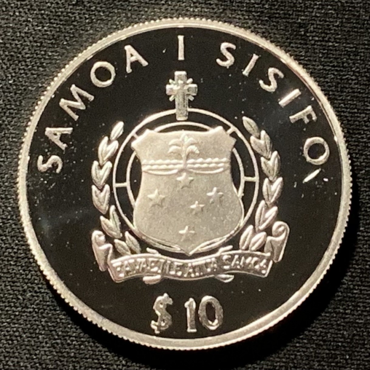 紫瑗钱币——第268期拍卖 萨摩亚 2003年 雅典奥运会 跳水 10塔拉 31.47克 0.925银 精制