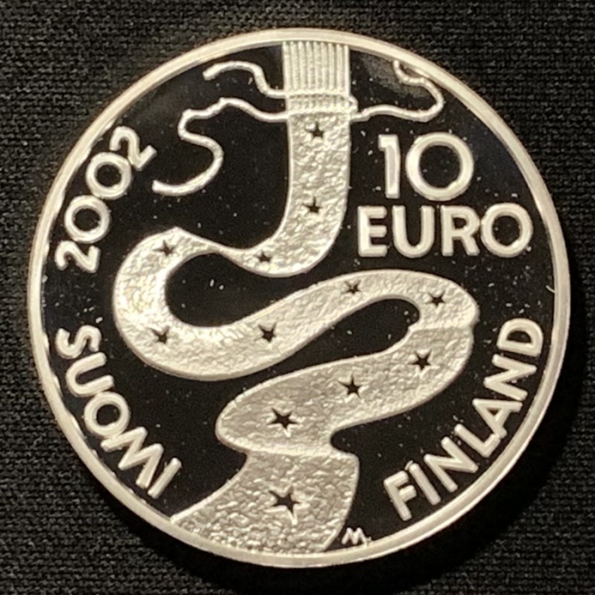 紫瑗钱币——第268期拍卖 芬兰 2002年 埃利亚斯·勒恩洛特诞辰200周年 10欧元 27.4克 0.925银 精制