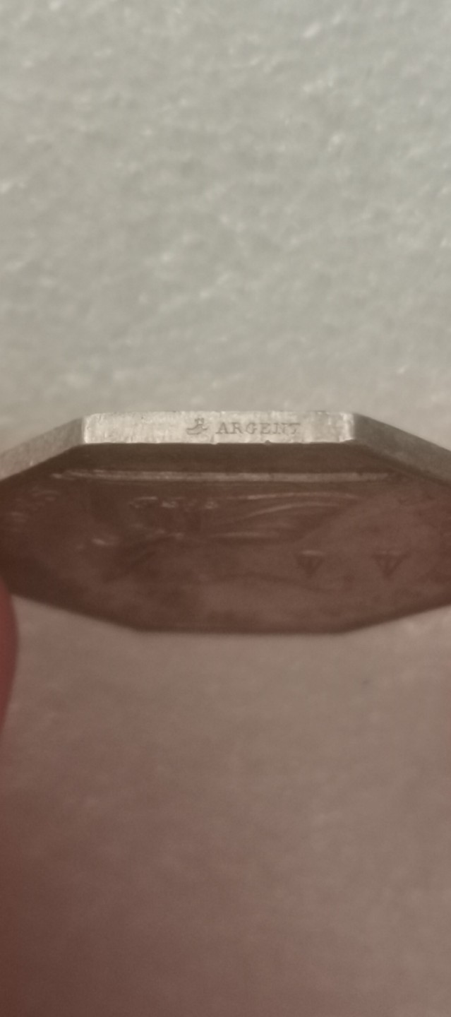 瓶子🏺第69期拍卖会 法国19世纪公平女神JETON银质八角30毫米11.15克