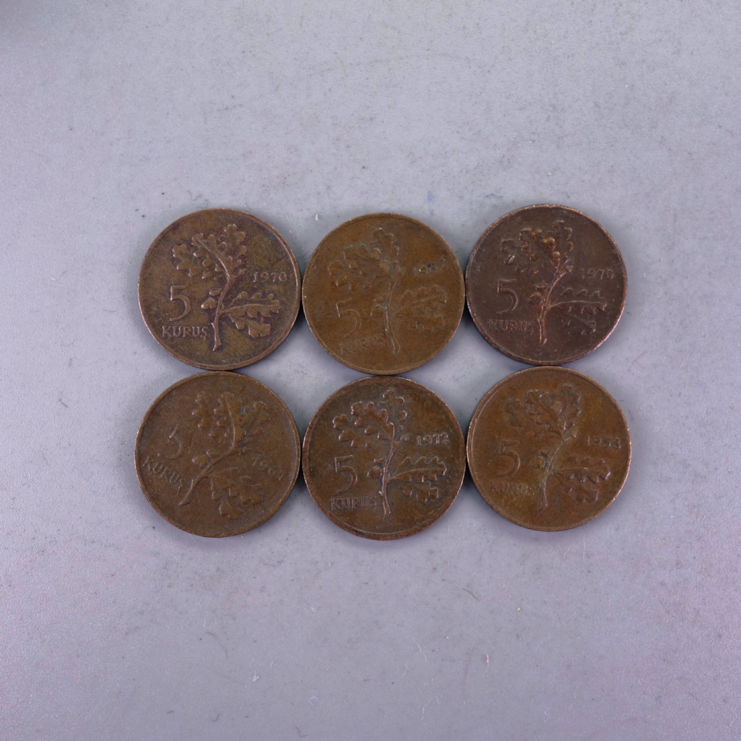天业钱币散币拍卖第10次专场 土耳其早期5克鲁兹6枚
