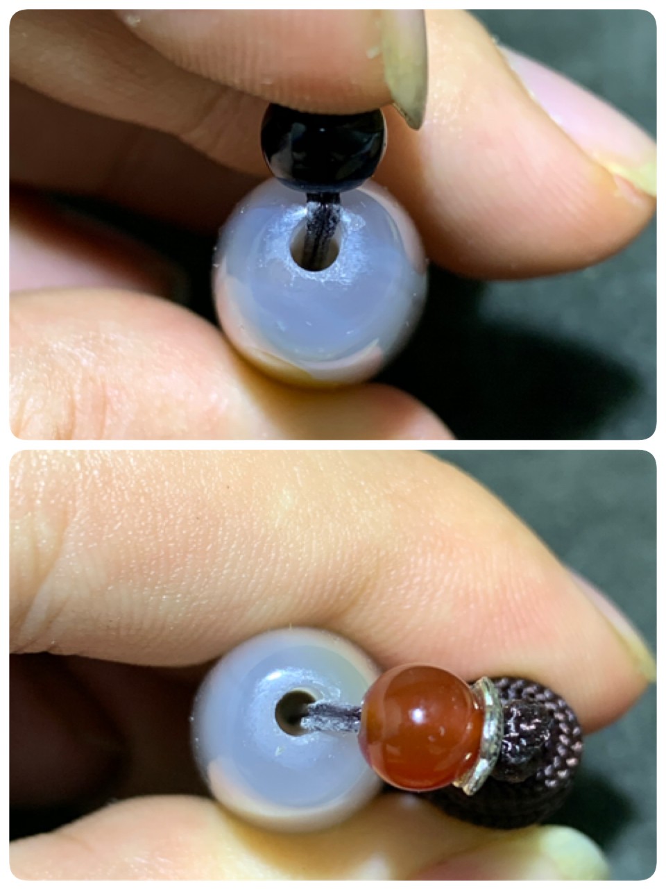 精美高玉化巴西玛瑙大桶珠吊坠一个，