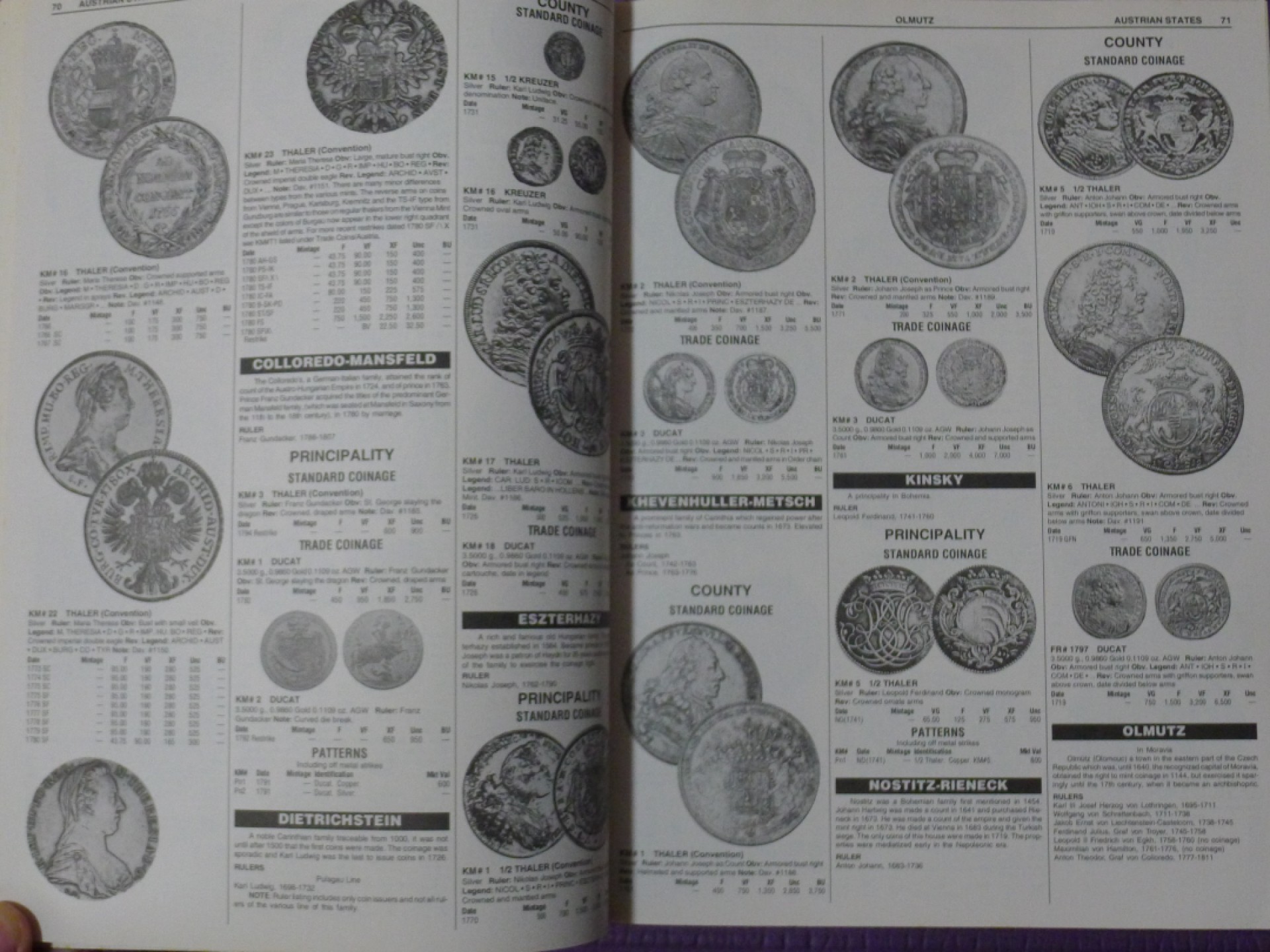 世界钱币章牌书籍专场拍卖第77期 克劳斯世界硬币目录1701-1800