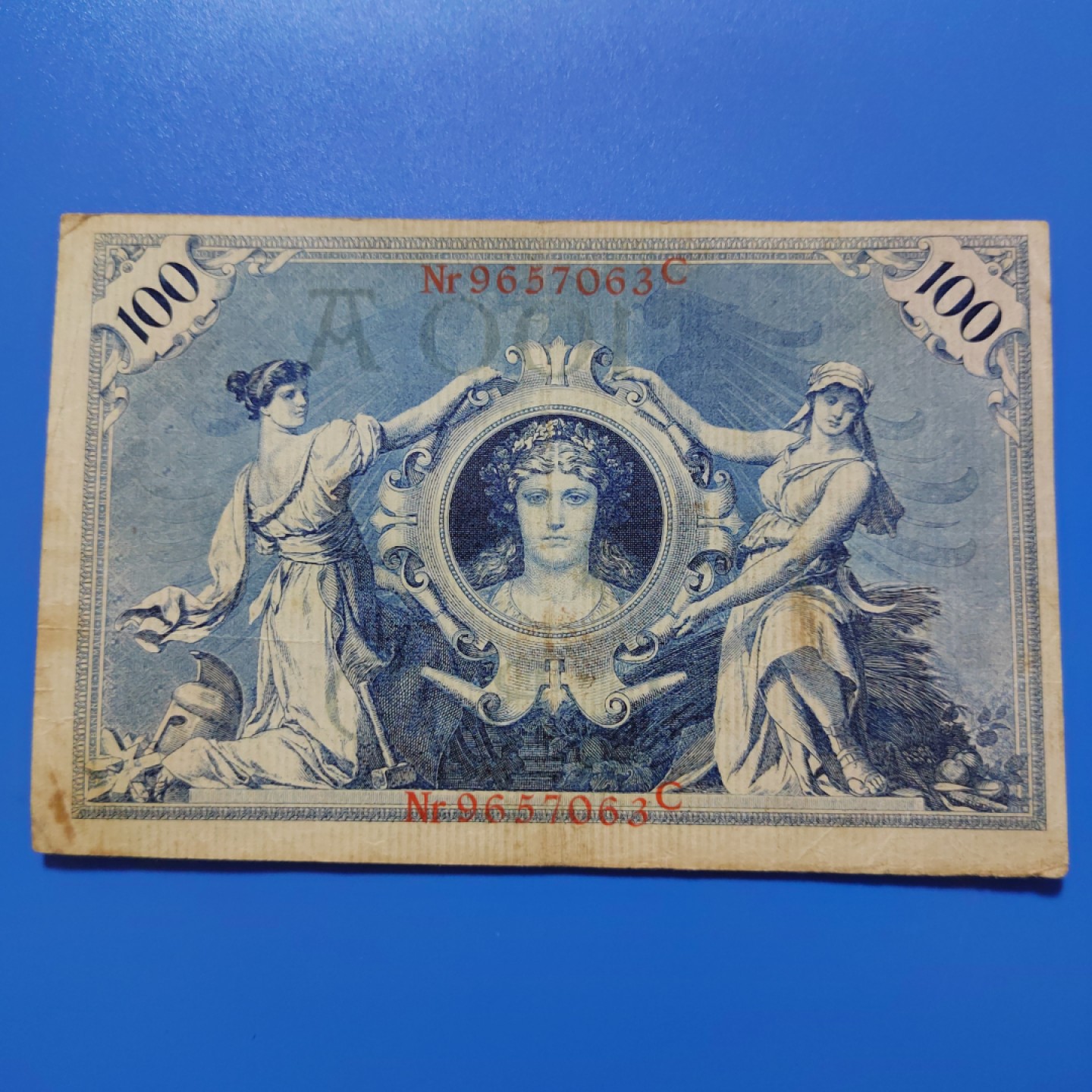 王之爱好～外国纸币 1908年，100马克，德国纸币