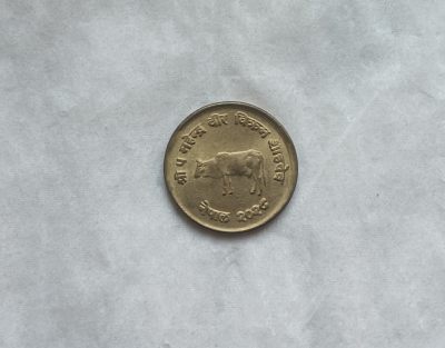 钱币专场第九期 - 1971年尼泊尔10派沙黄铜FAO纪念币 