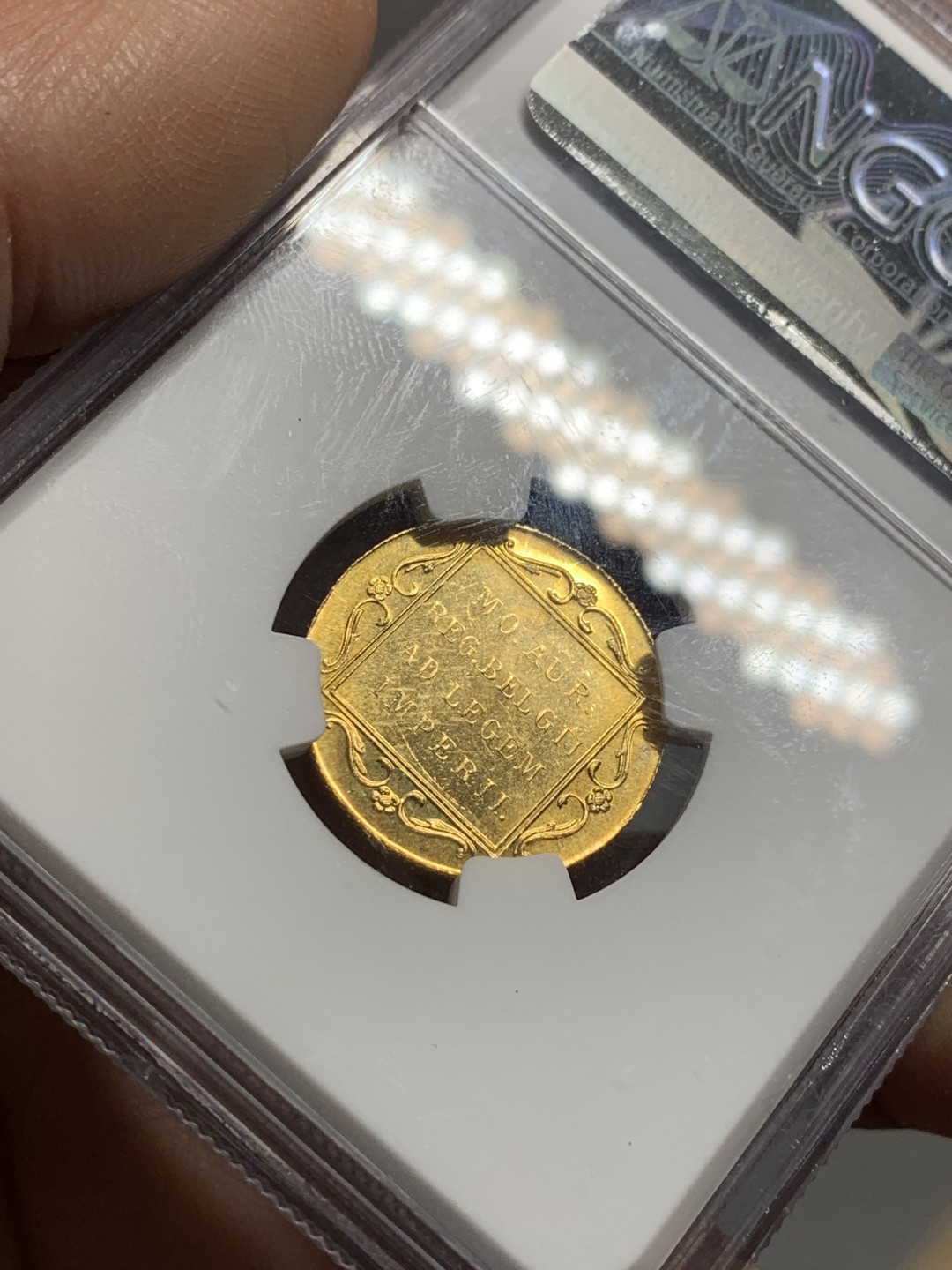 《竞宝斋》第123场-周日，周一 ，2场连拍（全场包邮） NGC  MS64 荷兰 1960年 持剑武士  1杜卡特金币 Gold (.983) • 3.494 g