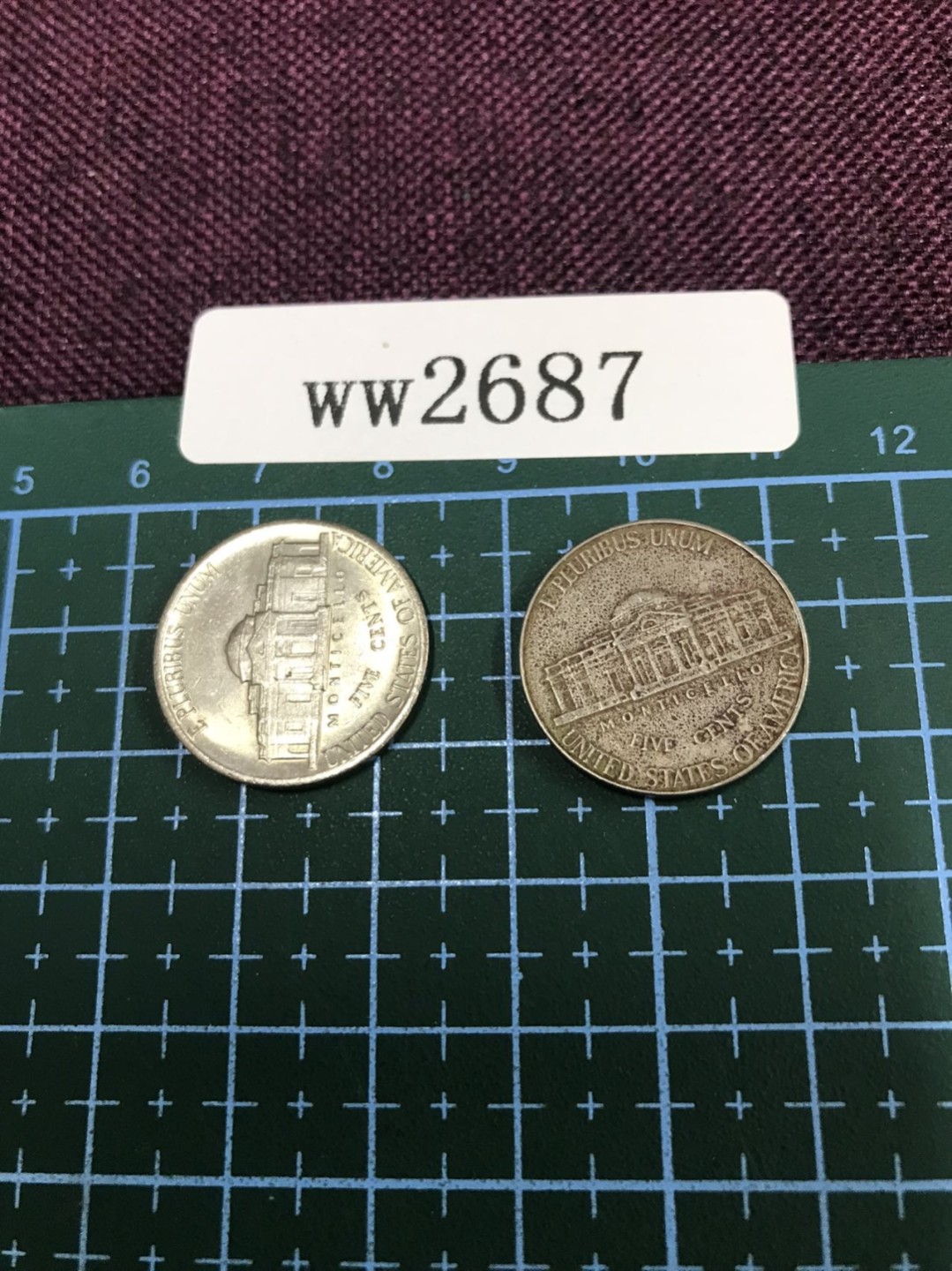 硬币 美国硬币两枚
