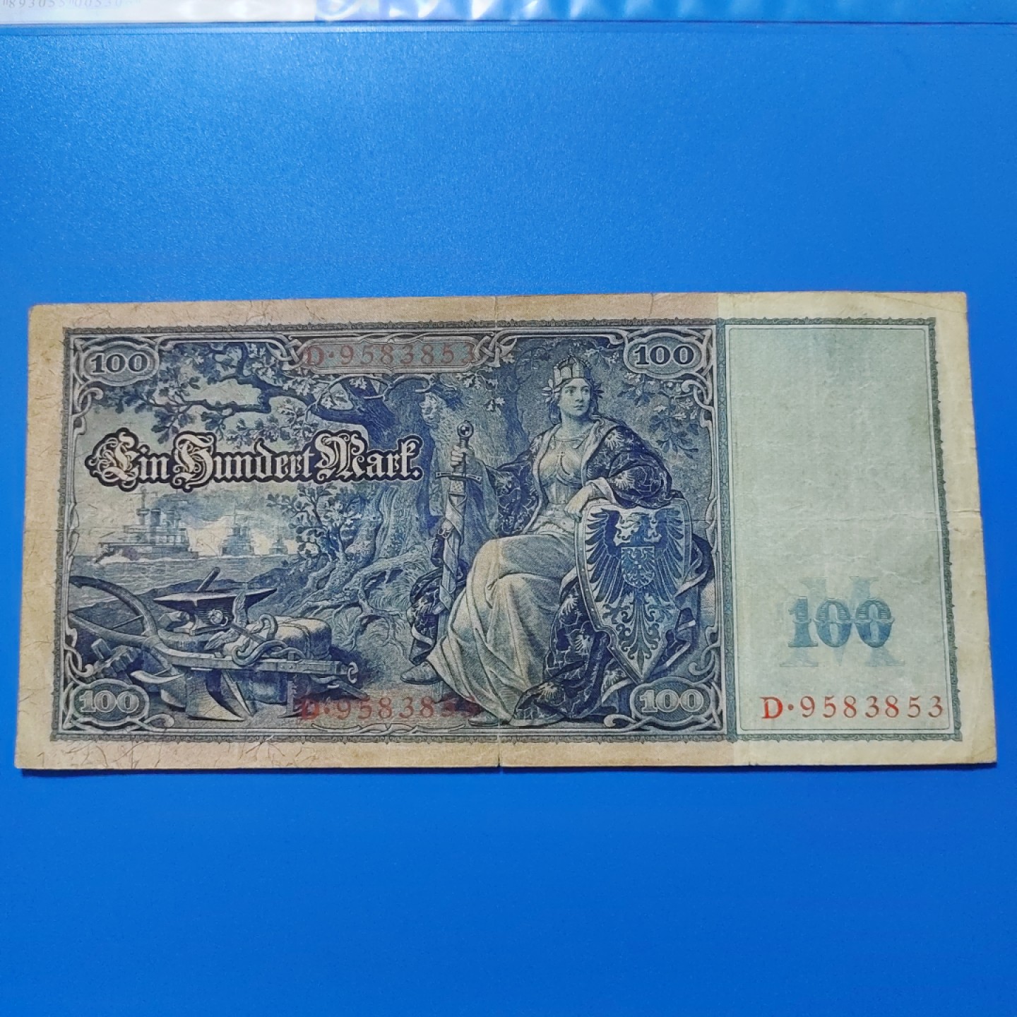 王之爱好～外国纸币 1910年，100马克，德国纸币