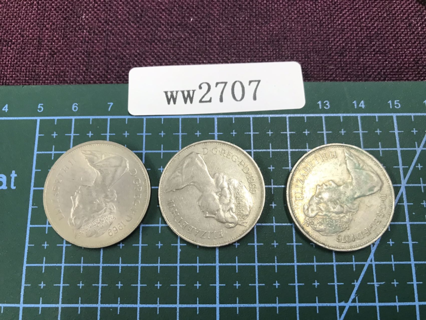 硬币 英国硬币三枚 面值10