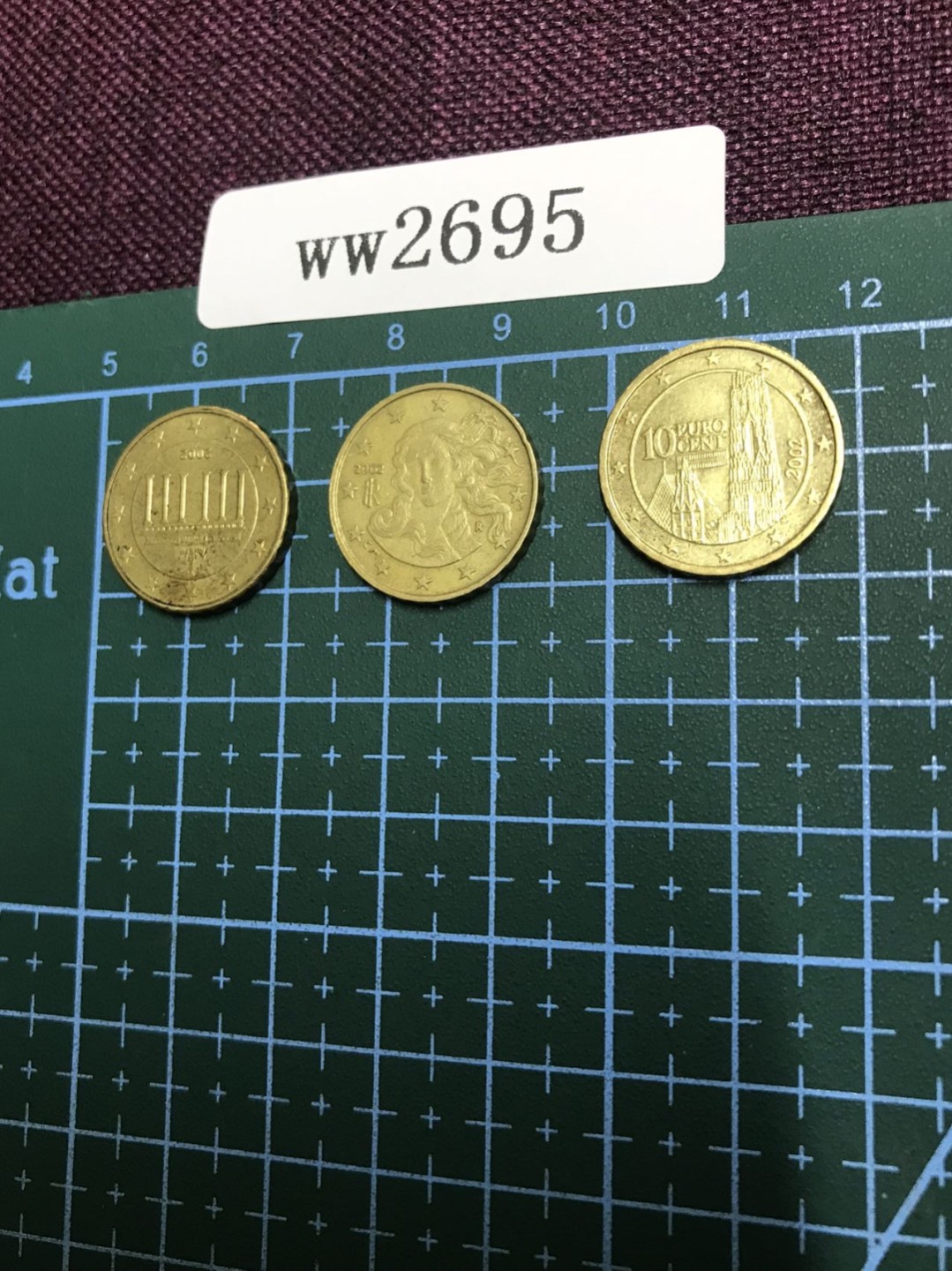 硬币 欧盟元硬币三枚