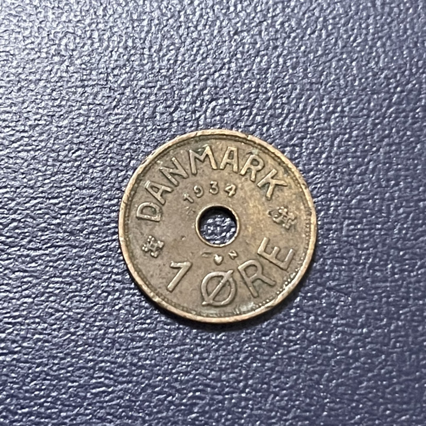外国硬币0元起拍 1934丹麦1欧尔