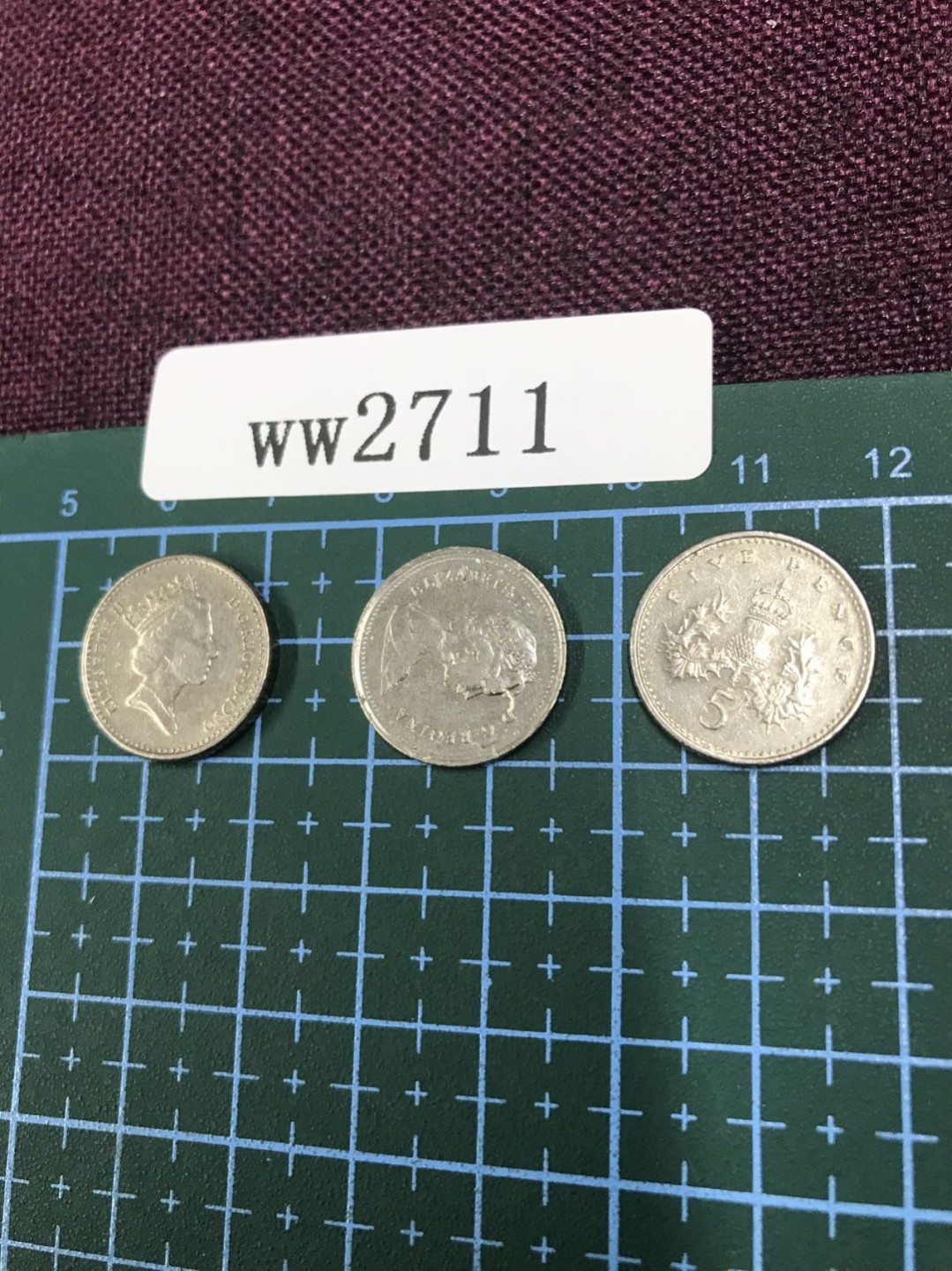 硬币 英国硬币三枚 面值5