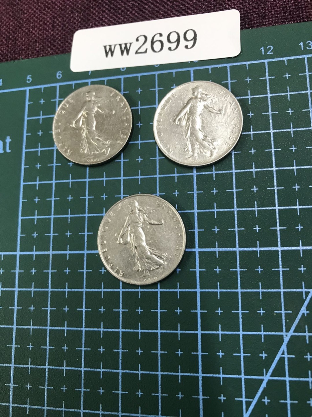 硬币 法国硬币三枚