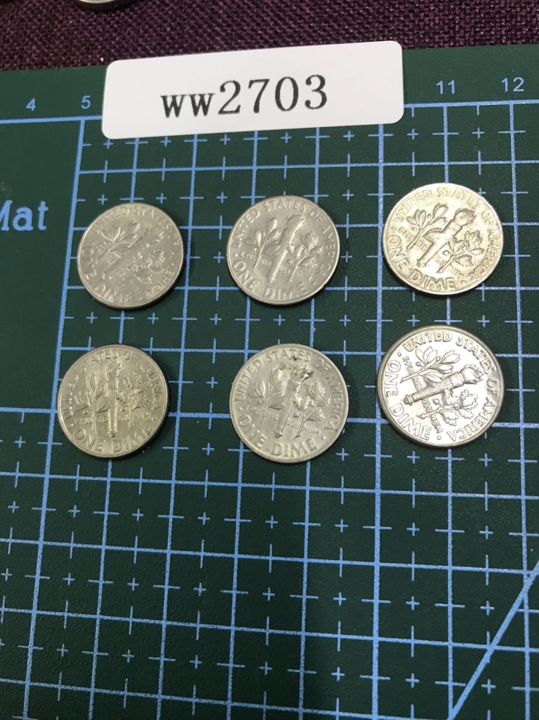 硬币 美国硬币六枚