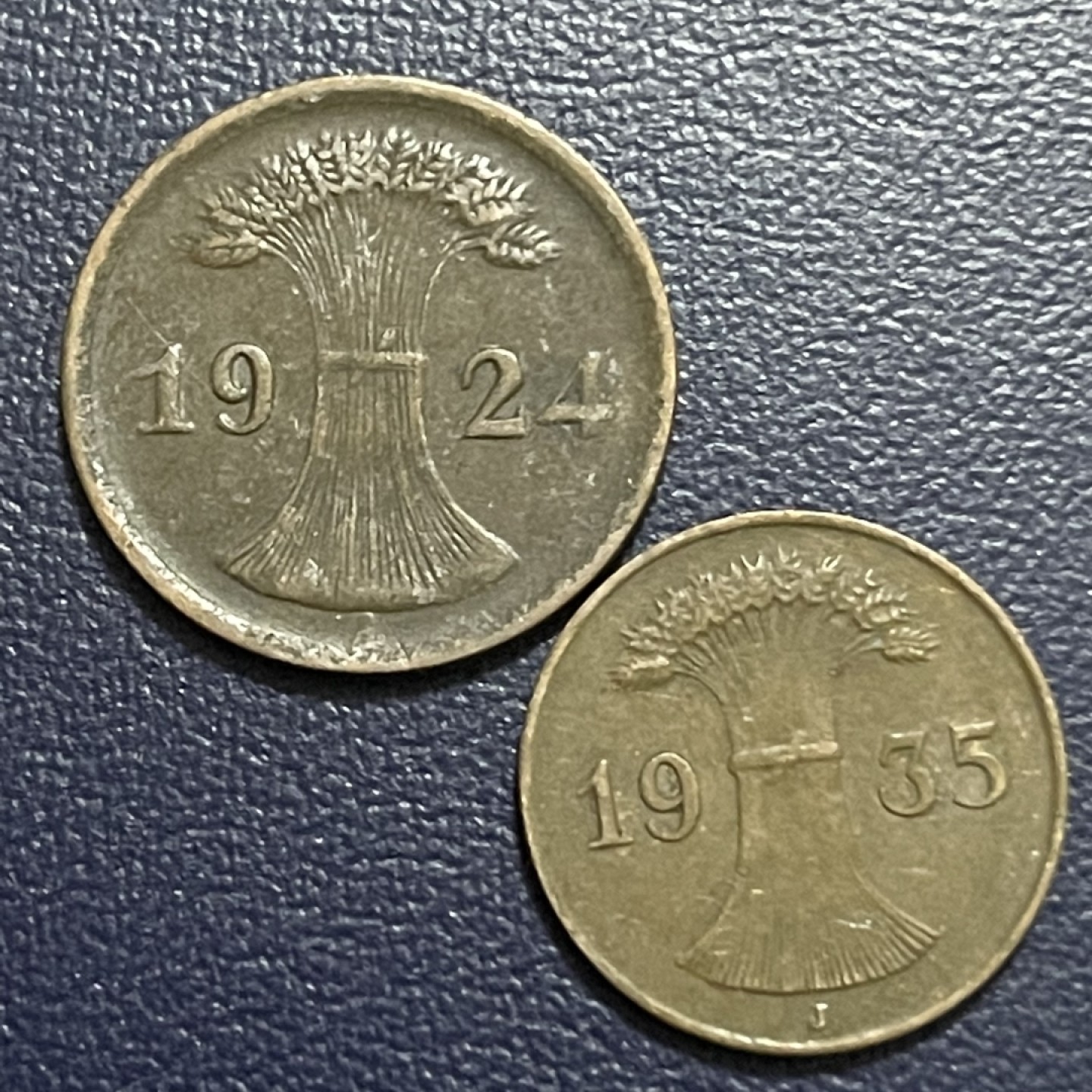 外国硬币0元起拍 魏玛共和国1，2芬尼