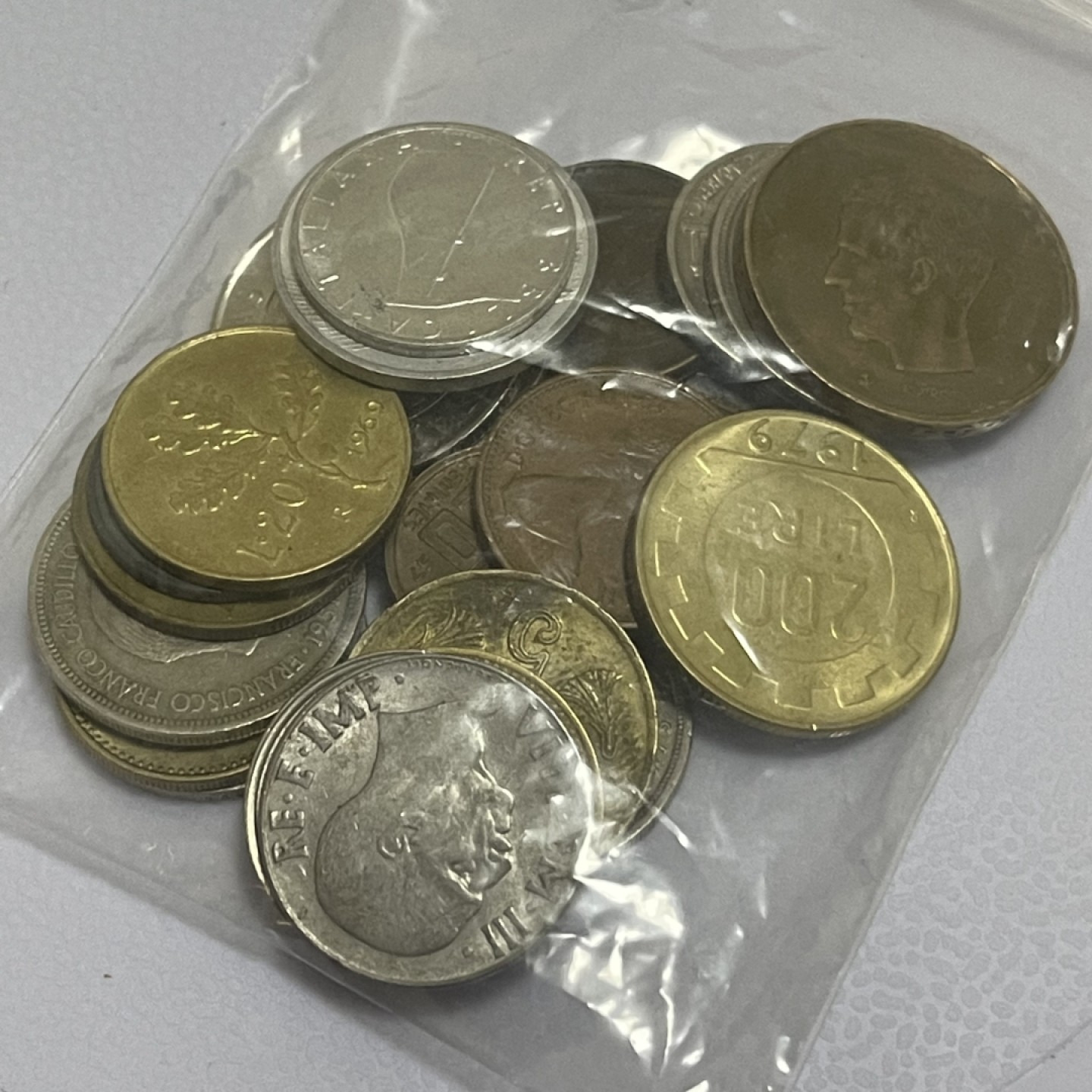 外国硬币0元起拍 散币100克